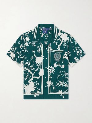 + Wimbledon Printed Linen and Silk-Blend Shirt