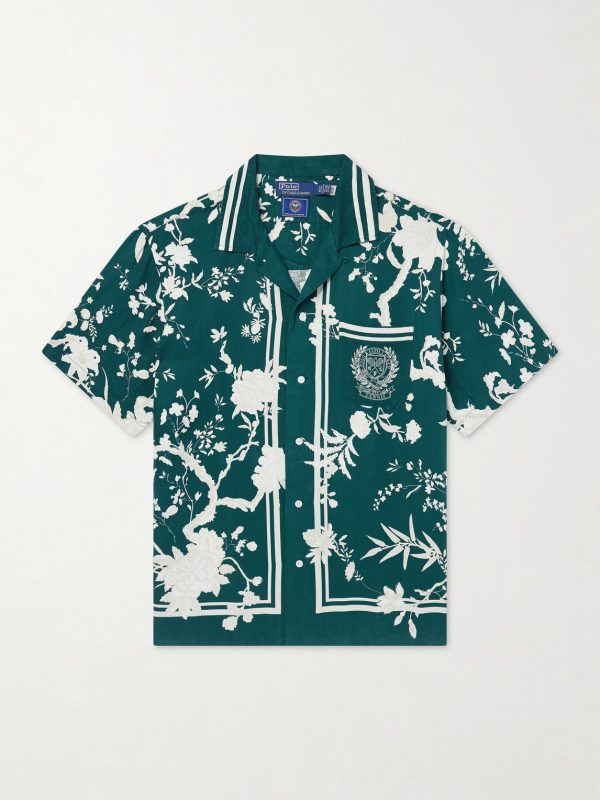 + Wimbledon Printed Linen and Silk-Blend Shirt + Wimbledon Printed Linen and Silk-Blend Shirt
