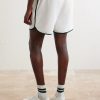 + Wimbledon Embroidered Straight-Leg Cotton-Blend Shorts - BK + Wimbledon Embroidered Straight-Leg Cotton-Blend Shorts - BK