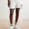 + Wimbledon Embroidered Straight-Leg Cotton-Blend Shorts - FR + Wimbledon Embroidered Straight-Leg Cotton-Blend Shorts - FR