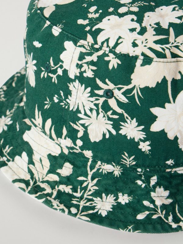 + Wimbledon Logo-Embroidered Reversible Cotton-Twill Bucket Hat - CU