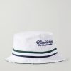 + Wimbledon Logo-Embroidered Reversible Cotton-Twill Bucket Hat