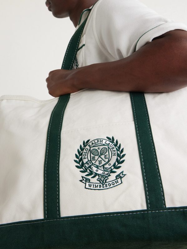 +Wimbledon Embroidered Large Cotton Tote Bag - E2 +Wimbledon Embroidered Large Cotton Tote Bag - E2