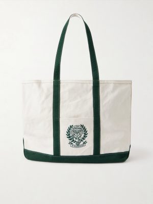 +Wimbledon Embroidered Large Cotton Tote Bag