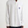 + Wimbledon Logo-Embroidered Linen Shirt - FR + Wimbledon Logo-Embroidered Linen Shirt - FR