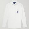 + Wimbledon Logo-Embroidered Linen Shirt + Wimbledon Logo-Embroidered Linen Shirt
