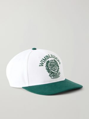 + Wimbledon Logo-Embroidered Cotton-Twill Baseball Cap