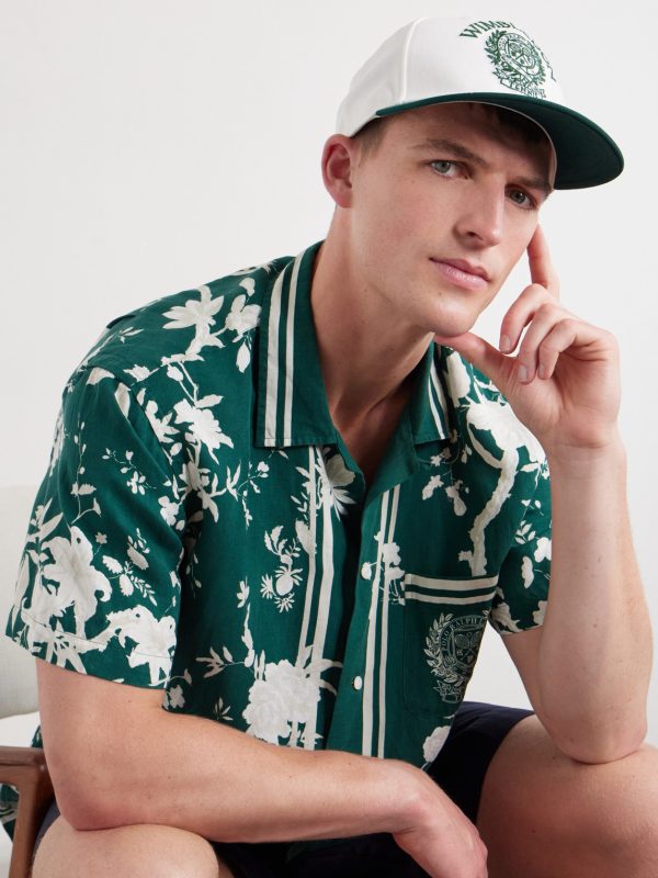 + Wimbledon Logo-Embroidered Cotton-Twill Baseball Cap - OU + Wimbledon Logo-Embroidered Cotton-Twill Baseball Cap - OU