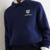 + Wimbledon Logo-Appliquéd Cotton Sweater - CU + Wimbledon Logo-Appliquéd Cotton Sweater - CU