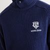 + Wimbledon Logo-Appliquéd Cotton Sweater - E1 + Wimbledon Logo-Appliquéd Cotton Sweater - E1