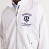 + Wimbledon Logo-Embroidered Striped Cotton Blouson Jacket - CU
