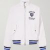 + Wimbledon Logo-Embroidered Striped Cotton Blouson Jacket