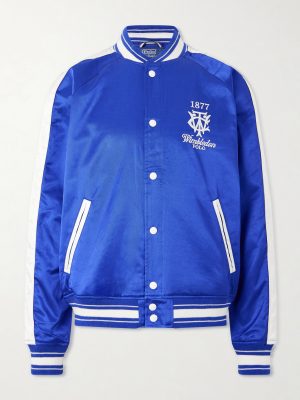 + Wimbledon Cotton-Blend Woven Bomber Jacket + Wimbledon Cotton-Blend Woven Bomber Jacket