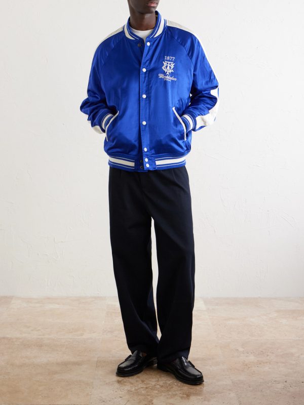 + Wimbledon Cotton-Blend Woven Bomber Jacket - OU + Wimbledon Cotton-Blend Woven Bomber Jacket - OU