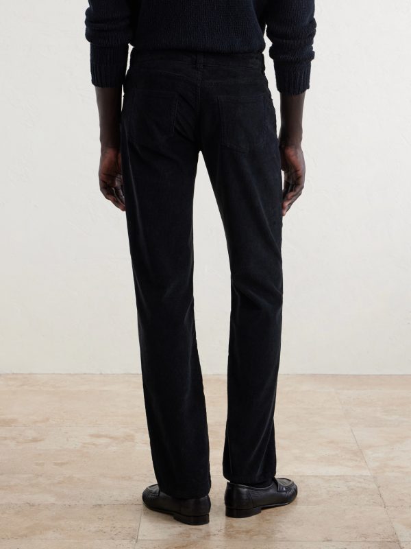 Valentin Straight-Leg Cotton-Corduroy Trousers - BK Valentin Straight-Leg Cotton-Corduroy Trousers - BK