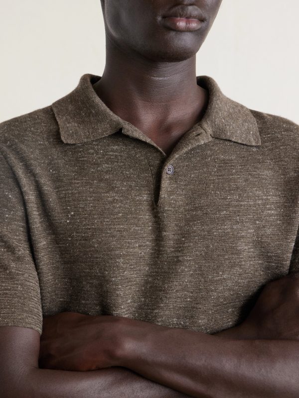 Ravi Top Silk, Cashmere and Linen-Blend Polo Shirt - CU
