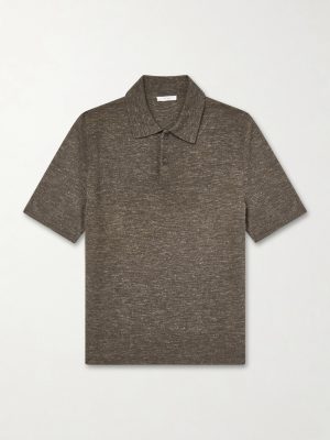 Ravi Top Silk, Cashmere and Linen-Blend Polo Shirt Ravi Top Silk, Cashmere and Linen-Blend Polo Shirt