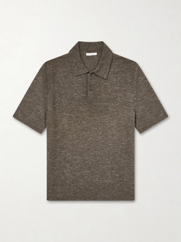 Ravi Top Silk, Cashmere and Linen-Blend Polo Shirt