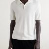 Ravi Top Silk, Cashmere and Linen-Blend Polo Shirt - FR Ravi Top Silk, Cashmere and Linen-Blend Polo Shirt - FR