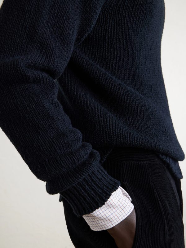 Keegan Top Open-Collar Cotton and Linen-Blend Polo Shirt - E1