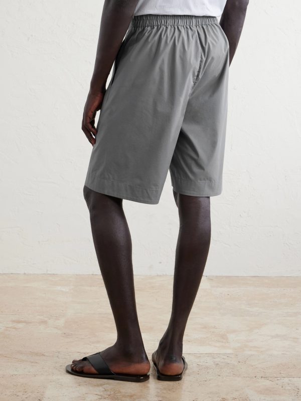Tierra Straight-Leg Cotton-Blend Shorts - BK