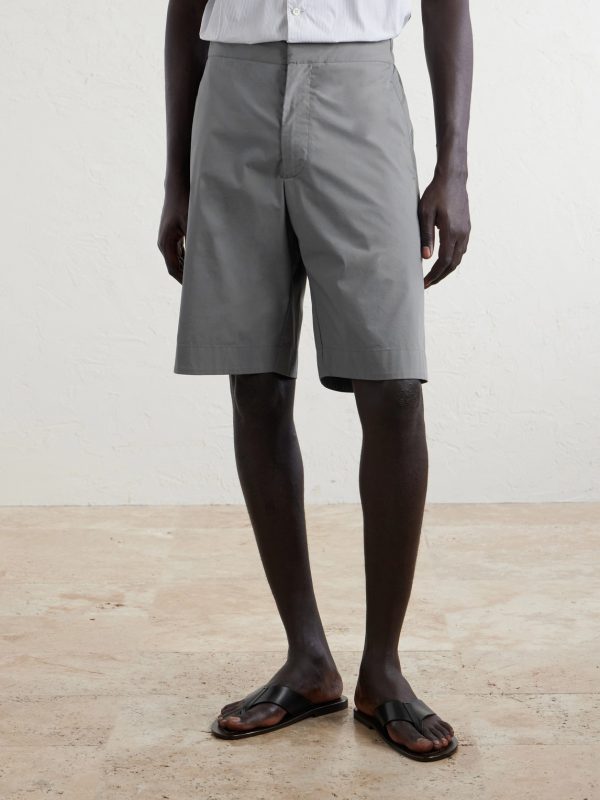 Tierra Straight-Leg Cotton-Blend Shorts - FR