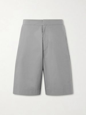 Tierra Straight-Leg Cotton-Blend Shorts