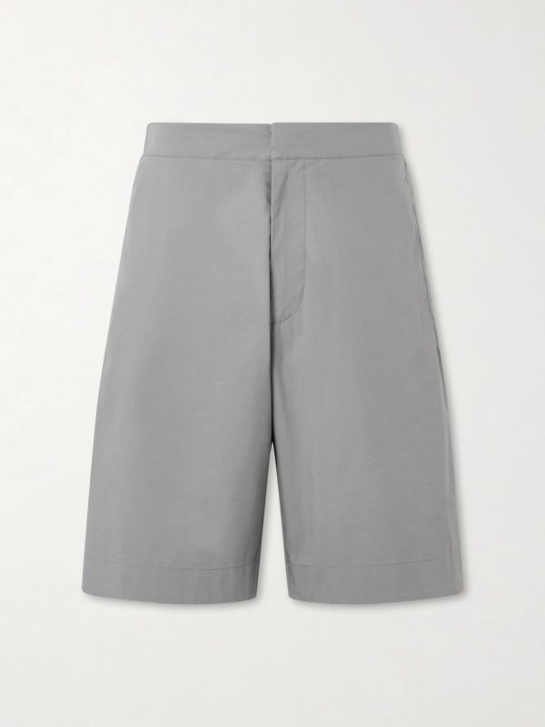 Tierra Straight-Leg Cotton-Blend Shorts