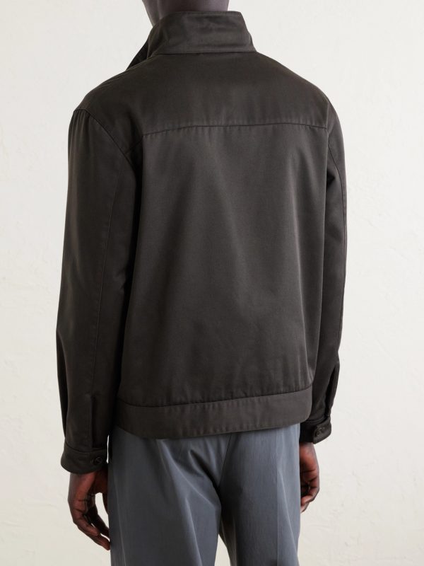 Ozello Cotton Gabardine Jacket - BK