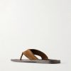 Dan Suede Flip Flop Sandals - BK