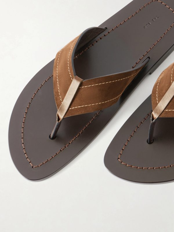 Dan Suede Flip Flop Sandals - CU