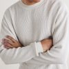 Masaki Top Waffle-Knit Cotton Sweater - E1 Masaki Top Waffle-Knit Cotton Sweater - E1