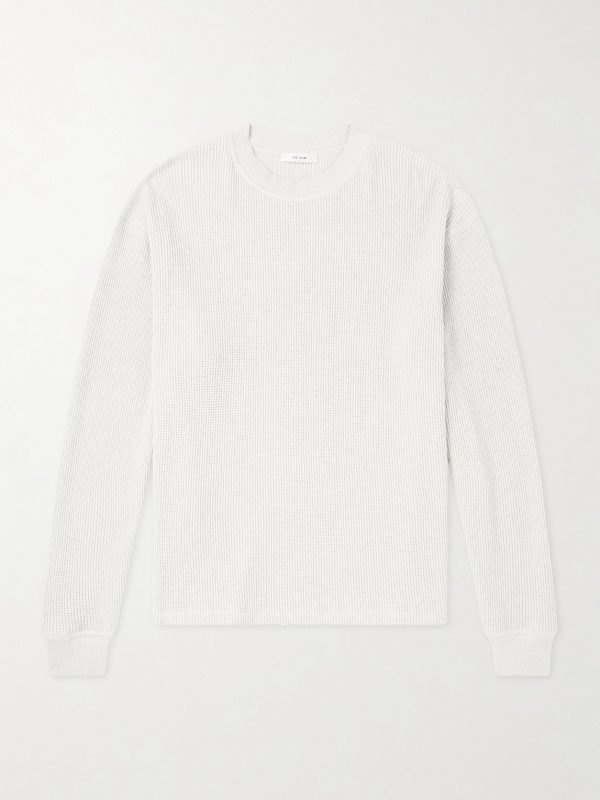 Masaki Top Waffle-Knit Cotton Sweater Masaki Top Waffle-Knit Cotton Sweater