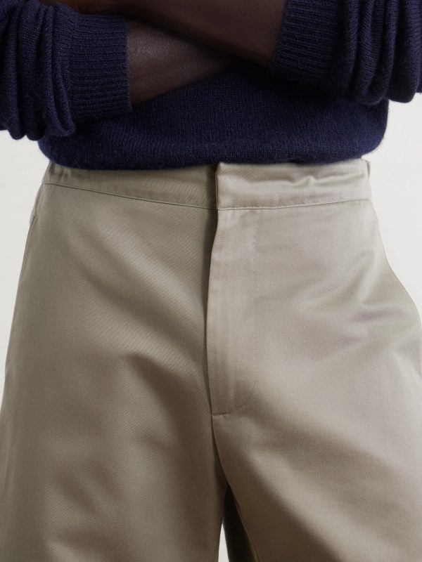 Tierra Straight-Leg Twill Shorts - CU Tierra Straight-Leg Twill Shorts - CU