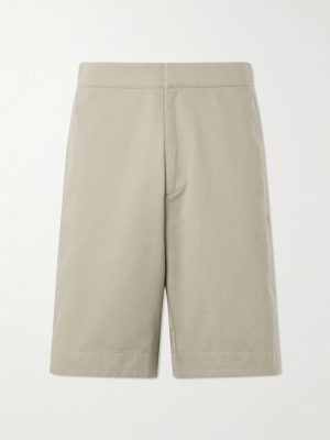Tierra Straight-Leg Twill Shorts