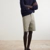 Tierra Straight-Leg Twill Shorts - OU Tierra Straight-Leg Twill Shorts - OU