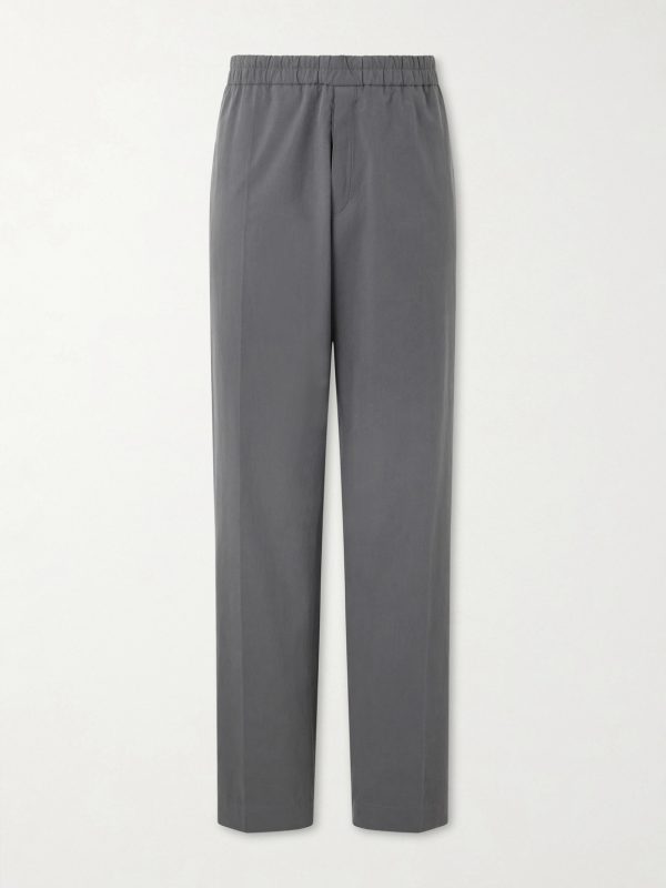 Ari Straight-Leg Cotton Drawstring Trousers Ari Straight-Leg Cotton Drawstring Trousers
