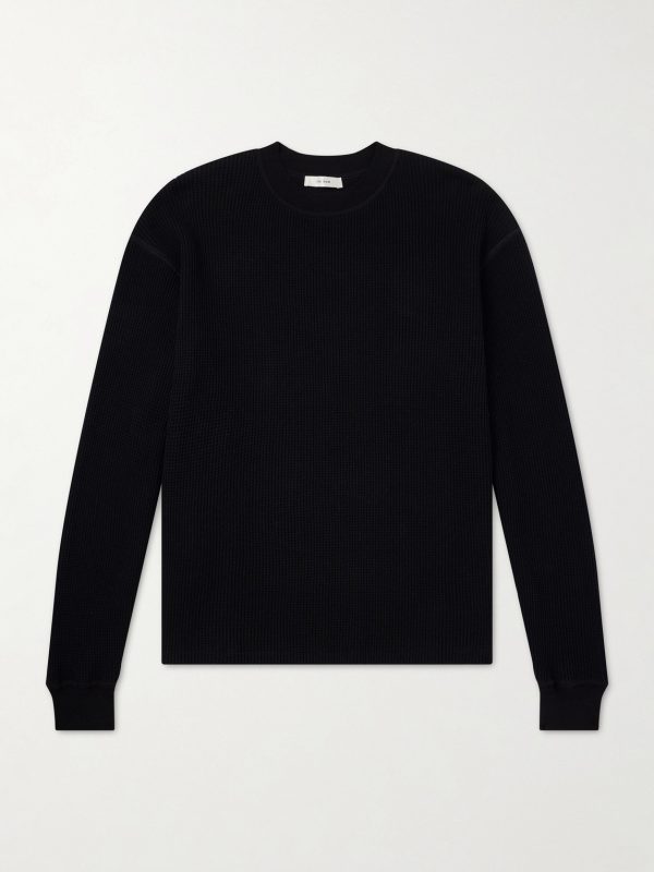 Masaki Top Waffle-Knit Cotton Sweater Masaki Top Waffle-Knit Cotton Sweater