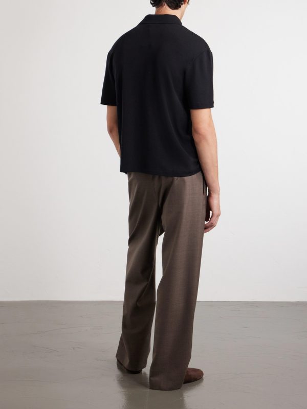 Ari Straight-Leg Wool Trousers - BK Ari Straight-Leg Wool Trousers - BK