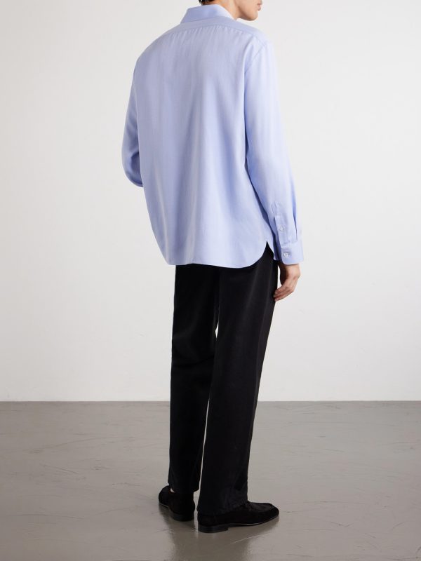 Paxon Silk-Poplin Shirt - BK Paxon Silk-Poplin Shirt - BK