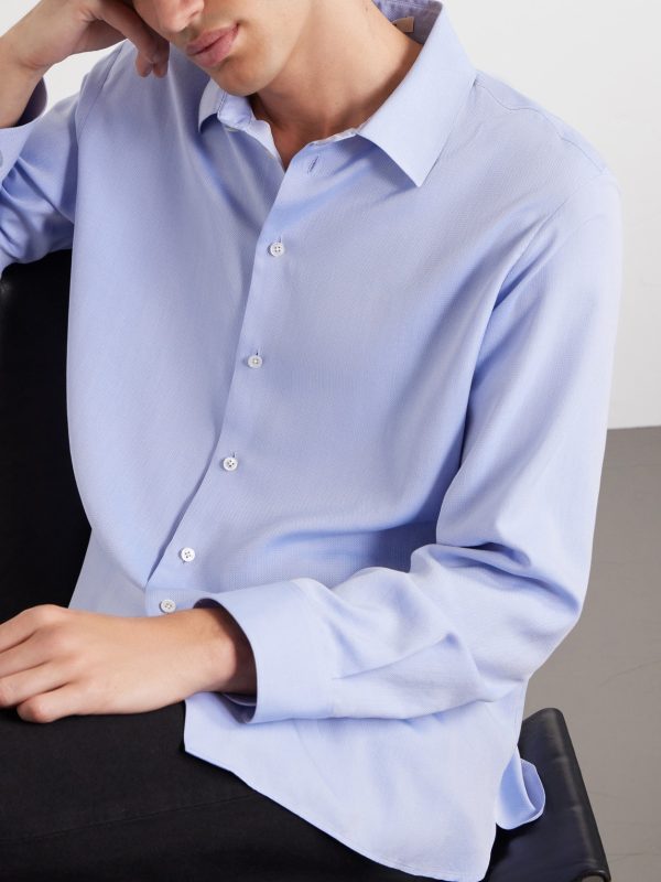 Paxon Silk-Poplin Shirt - CU Paxon Silk-Poplin Shirt - CU