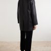 Rajan Leather Coat - BK