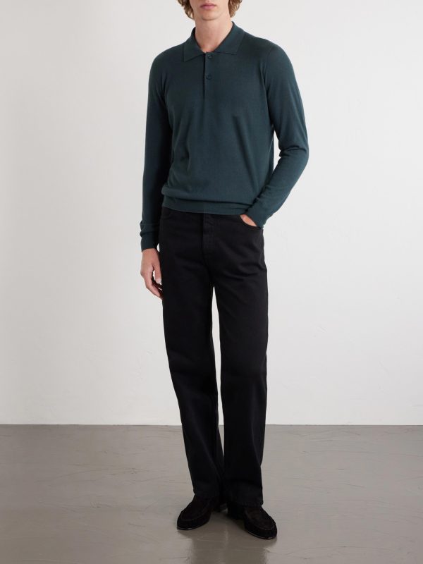 Selio Cashmere Polo Shirt - OU Selio Cashmere Polo Shirt - OU