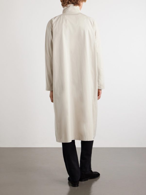 Nivara Cotton-Poplin Trench Coat - BK