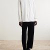 Piero Nehru-Collar Cotton-Poplin Shirt - OU