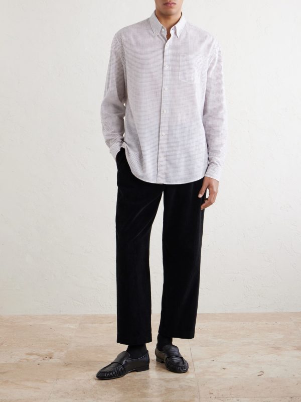 Pompeo Checked Cotton Shirt - OU Pompeo Checked Cotton Shirt - OU