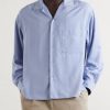 Elijas Camp Collar Silk-Poplin Shirt - FR Elijas Camp Collar Silk-Poplin Shirt - FR
