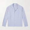 Elijas Camp Collar Silk-Poplin Shirt Elijas Camp Collar Silk-Poplin Shirt