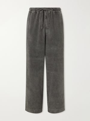 Fernand Wide-Leg Cotton-Blend Corduroy Trousers