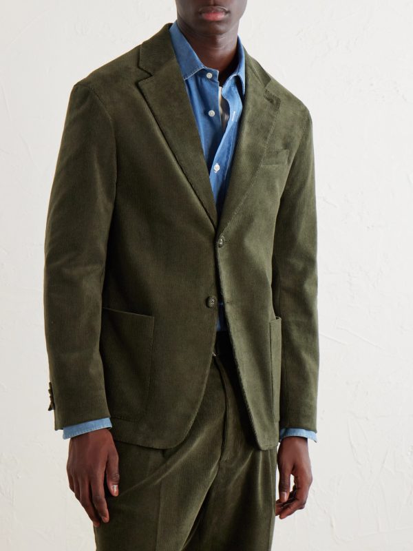 Michel Cotton-Blend Corduroy Suit Jacket - FR Michel Cotton-Blend Corduroy Suit Jacket - FR